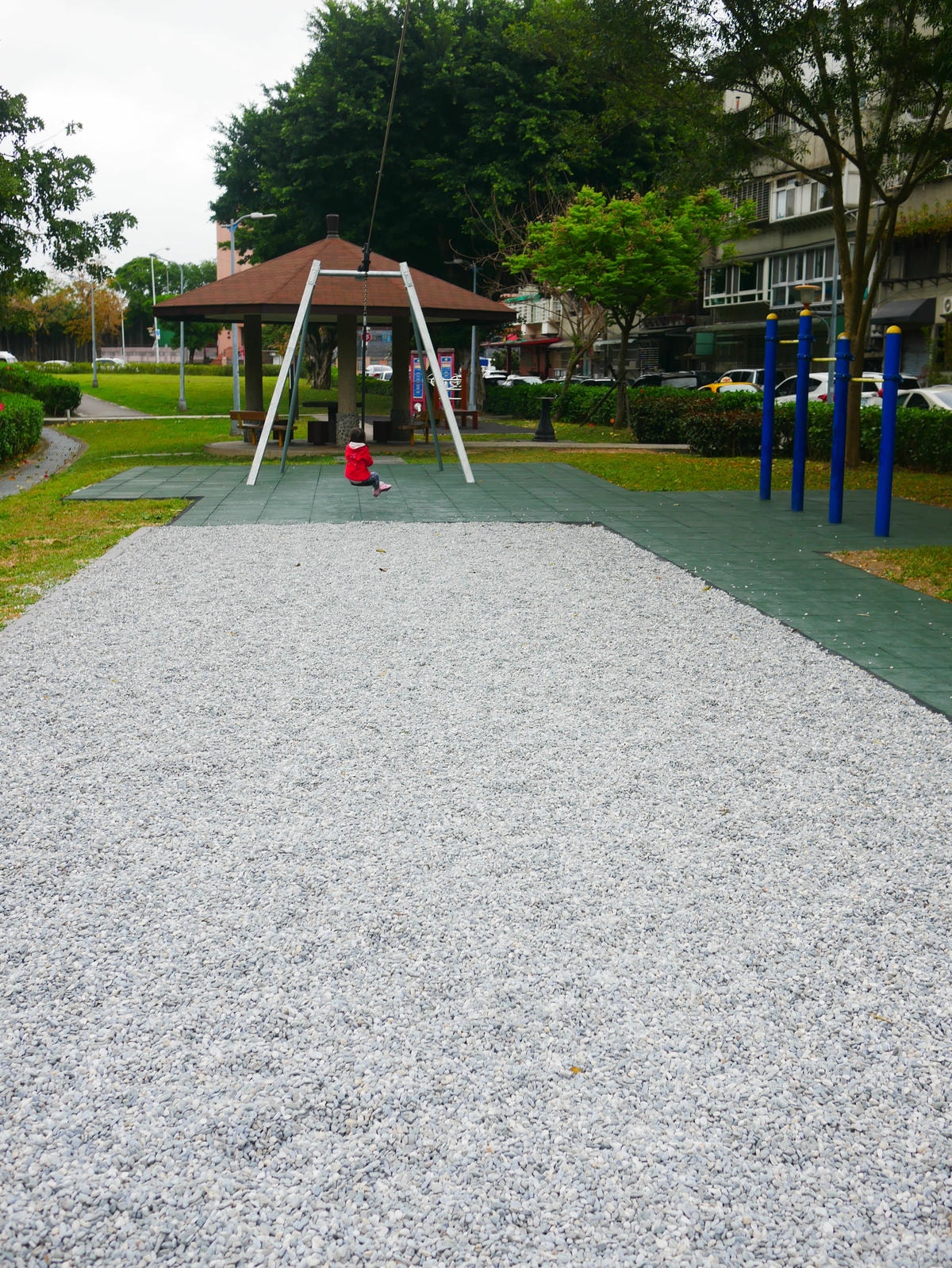 【台北松山三民公園】超長溜索.大型木造攀繩旋轉滑梯.沙坑